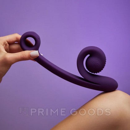 Вибратор для двойной стимуляции SVibe Snail CURVE фиолетовый от sex shop primegoods фото 7