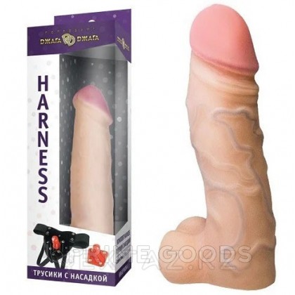 Комплект HARNESS № 62 (трусики с насадкой из киберкожи) от sex shop primegoods фото 3
