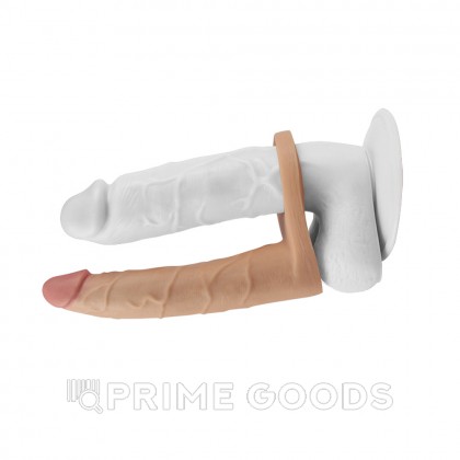 Фаллос-насадка для двойного проникновения (17 см) от sex shop primegoods фото 4