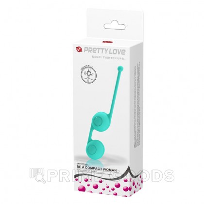 Вагинальные шарики бирюзовые. 3,5 см от sex shop primegoods