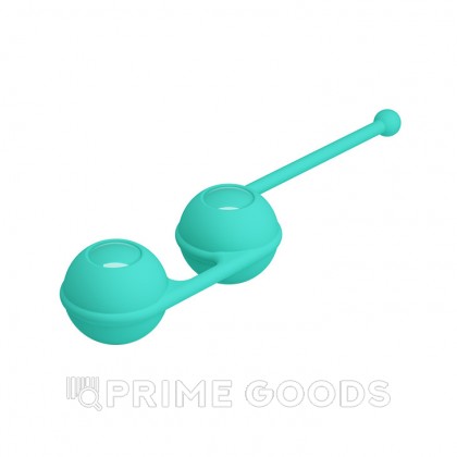 Вагинальные шарики бирюзовые. 3,5 см от sex shop primegoods фото 5