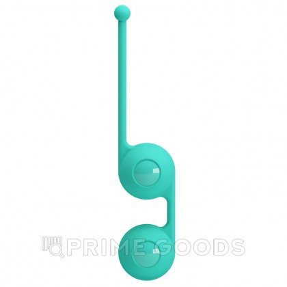 Вагинальные шарики бирюзовые. 3,5 см от sex shop primegoods фото 2