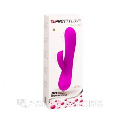 Силиконовый вибратор со стимуляцией клитора 