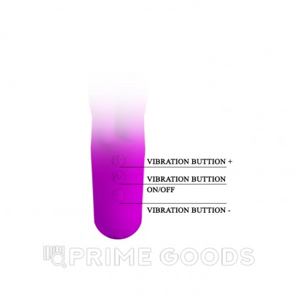 Силиконовый вибратор Valentine со стимуляцией клитора от sex shop primegoods фото 2