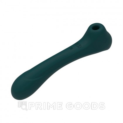 Вибратор с клиторальной стимуляцией Quiver от Alive, тёмно-зелёный от sex shop primegoods фото 7