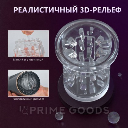 Автоматический мастурбатор с функцией ротации и вращения от sex shop primegoods фото 3
