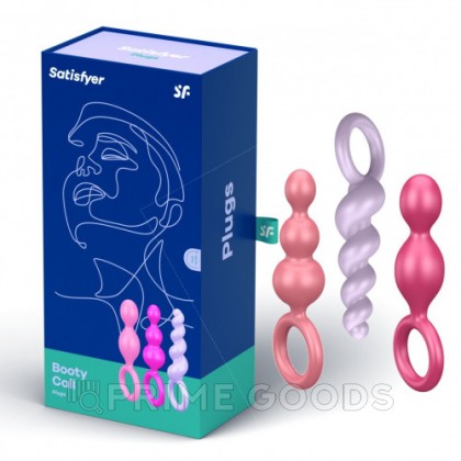 Набор анальных игрушек Booty Call Satisfyer цветные от sex shop primegoods фото 4