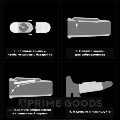 Насадка на пенис с вибрацией Ridge Knights Ring (10*3,7) от sex shop primegoods фото 5