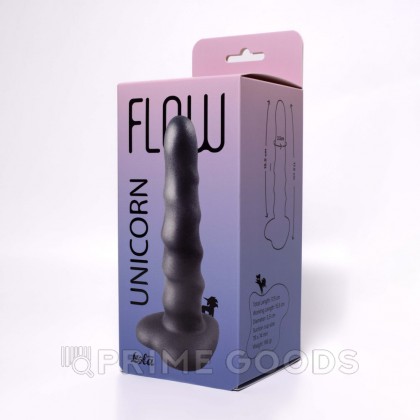 Нереалистичный дилдо Flow Unicorn Black (15,5*3,5 см) от sex shop primegoods фото 5