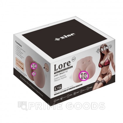 Реалистичный двойной мастурбатор Lore с вибрацией от sex shop primegoods фото 9