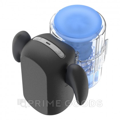 Инновационный робот-мастурбатор Black Knight с массажем бусинами от Amovibe от sex shop primegoods фото 5