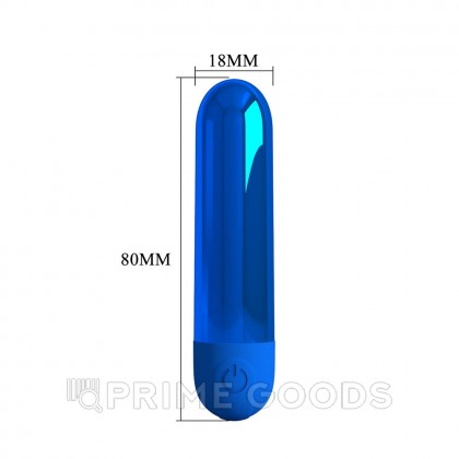 Перезаряжаемая вибропуля «Kiwi Pretty Love» синяя от sex shop primegoods фото 5