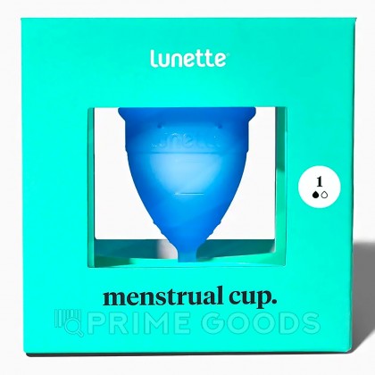 Менструальная чаша Lunette размер 1, синяя от sex shop primegoods фото 4