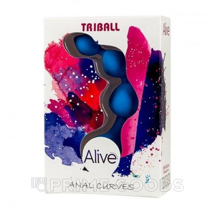 Анальная цепочка Triball синяя от Alive от sex shop primegoods фото 4