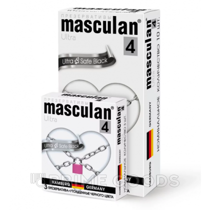 Презервативы Masculan ultra 4 ультрапрочные 10 шт. (Ultra Safe Black № 10) от sex shop primegoods фото 2