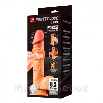 Реалистичный вибратор Cass с пультом на проводе, 21,8 см от sex shop primegoods фото 4