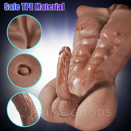 Сексуальный мужской торс с пенисом Jeff  (9 кг.) от sex shop primegoods фото 3