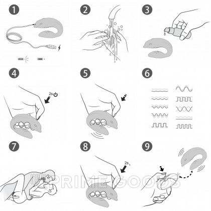 Перезаряжаемый массажер для пар 
