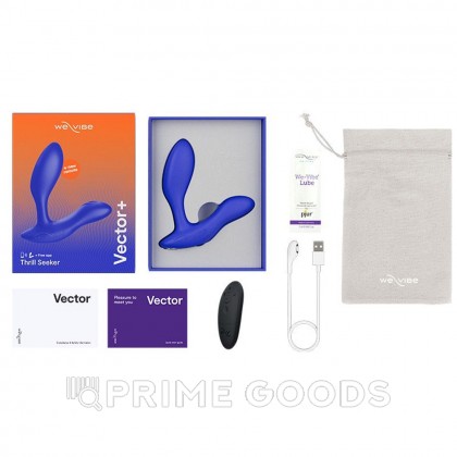 Вибратор We-Vibe Vector+ синий от sex shop primegoods фото 8