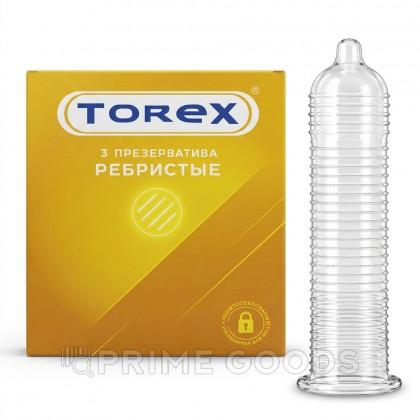 Презервативы ребристые - TOREX 3 шт. от sex shop primegoods