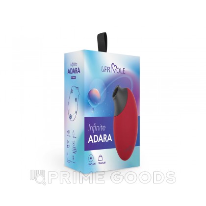 Бесконтактный вакуумный стимулятор клитора Adara, цвет бордовый (INFINITE) (One Size) от sex shop primegoods фото 5