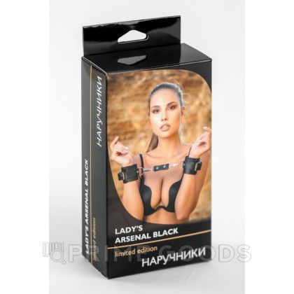 Наручники Lady's Arsenal Black - Эко-кожа от sex shop primegoods фото 2