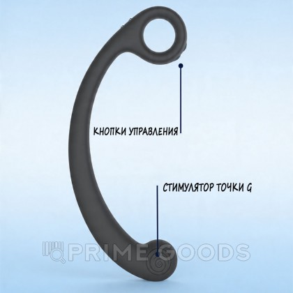 Стимулятор точки G SVibe Snail AXI с вибрацией и имитацией движений темно-серый от sex shop primegoods фото 7