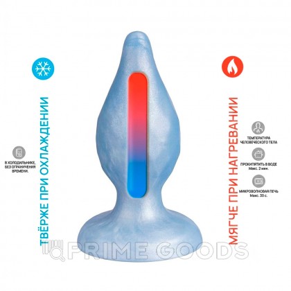 Анальная пробка Fantasy line от Silexd голубая от sex shop primegoods фото 5