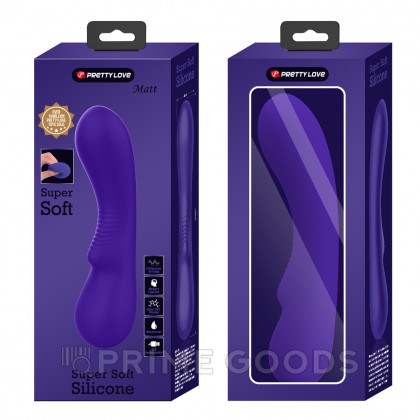 Вибратор Matt Super Soft (19 см) синий от sex shop primegoods фото 13