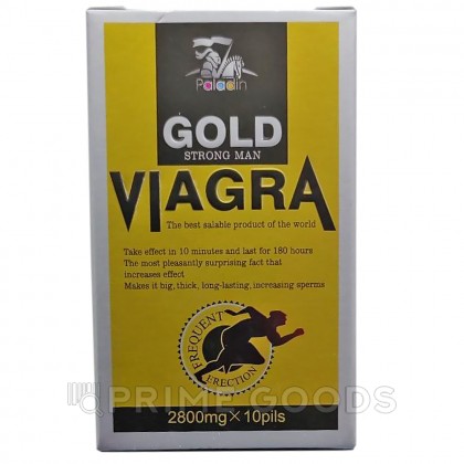 Возбуждающее средство для мужчин Viagra Gold Strong Man, 10 табл. от sex shop primegoods