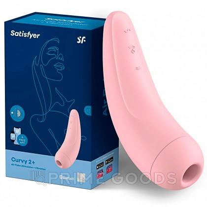 Вакуумный клиторальный стимулятор Satisfyer Curvy 2+ (розовый) от sex shop primegoods фото 10