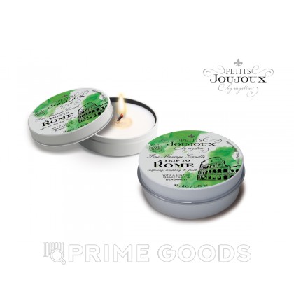 PETITS JOUJOUX Массажная свеча ROME грейпфрут и бергамот 33 гр. от sex shop primegoods