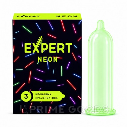 Презервативы EXPERT Neon  3 шт. (светящиеся) от sex shop primegoods