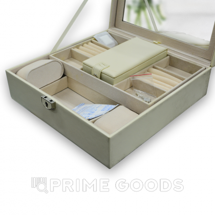 Органайзер квадратный (кожзам) бежевый от sex shop primegoods фото 5