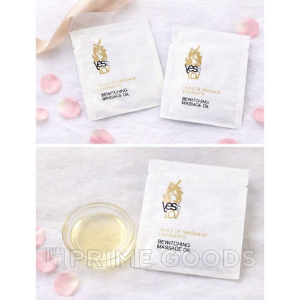 Массажное масло YESforLOV с чарующим ароматом (пробник) от sex shop primegoods фото 2