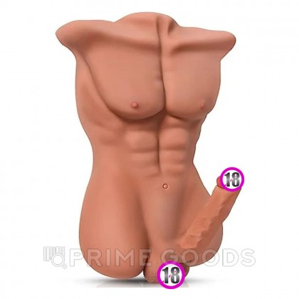 Спортивное мужское тело с фаллоимитатором (8,5 кг.) от sex shop primegoods