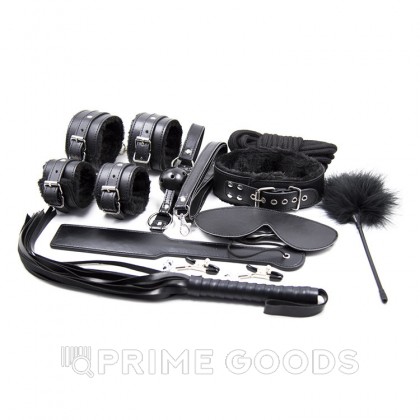 Набор БДСМ из 10 предметов (черный) от sex shop primegoods