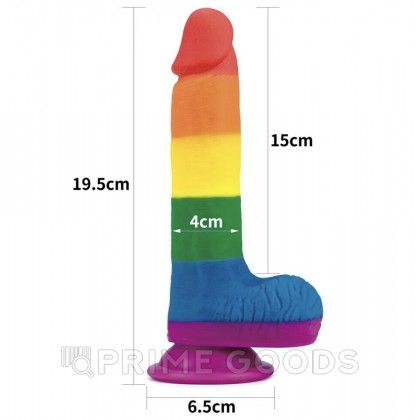 Фаллоимитатор цветной Prider на присоске (15,5*4) от sex shop primegoods фото 11