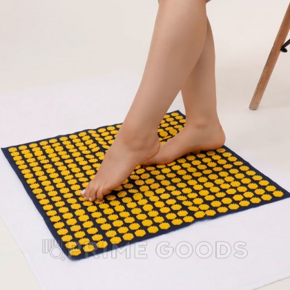 Ипликатор-коврик, тёмно-синий/жёлтый, 56 × 62 см от sex shop primegoods фото 2