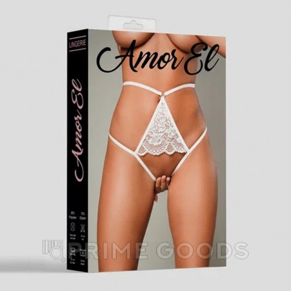 Откровенные трусики с доступом White (M) от sex shop primegoods фото 3
