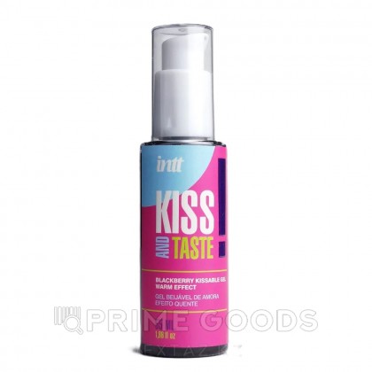 Гель с ароматом ежевики и согревающим эффектом INTT Kiss and taste! 55 мл от sex shop primegoods