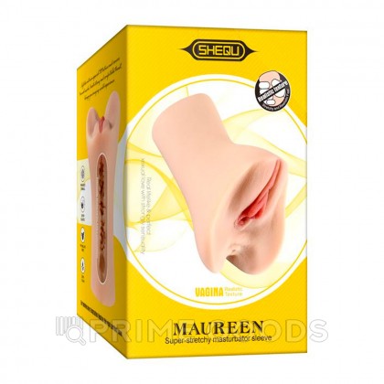 Реалистичный мастурбатор в виде вагины и половых губ Maureen от sex shop primegoods фото 8