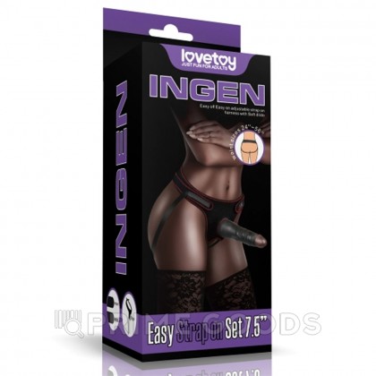 Страпон на трусиках Ingen (19*5 см) в чёрном цвете от sex shop primegoods фото 2