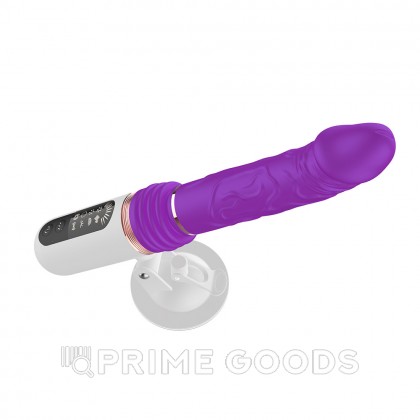 Телескопический вибратор с дисплеем на подставке от sex shop primegoods фото 5