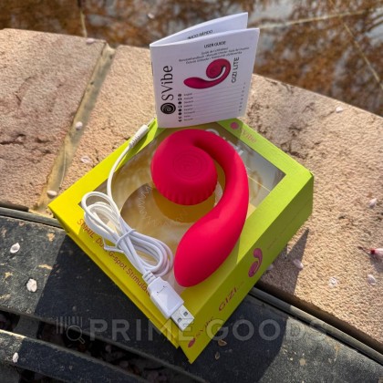 Двойной стимулятор точки G SVibe Snail GIZI Lite dragonfruit, розовый от sex shop primegoods фото 14