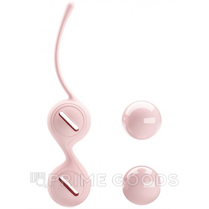 Вагинальные шарики со смещенным центром тяжести (бледно розовый) от sex shop primegoods фото 8