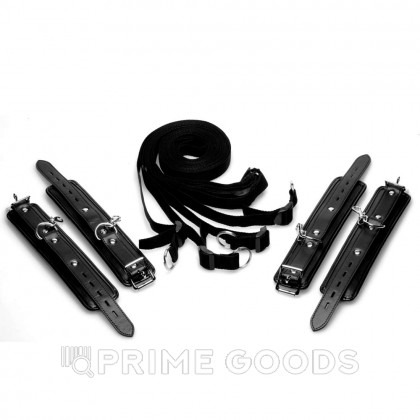 Комплект бондажных ремней с наручниками для кровати Strict Deluxe Bed Restraint Kit от sex shop primegoods