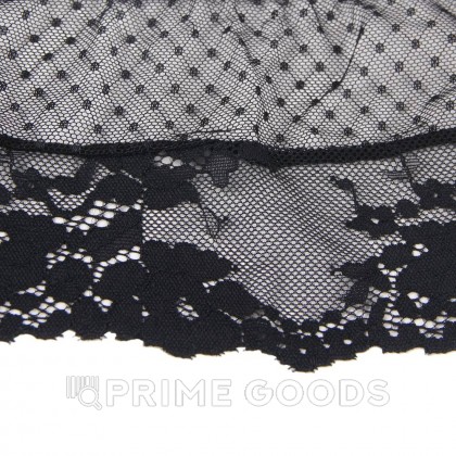 Трусики на высокой посадке Lace Strappy черные (размер XS-S) от sex shop primegoods фото 13