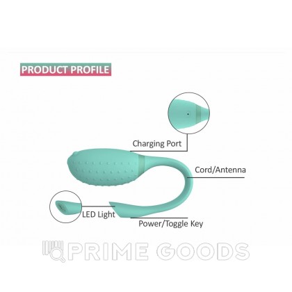 Виброяйцо Magic Motion Fugu зеленое от sex shop primegoods фото 5