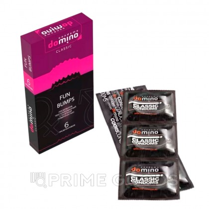 Презервативы DOMINO CLASSIC Fun Bumps, с точечной поверхностью, 6 шт от sex shop primegoods фото 3